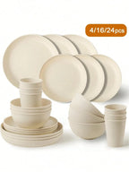 Kit vaisselle duo complet : set vaisselle beige pour le van