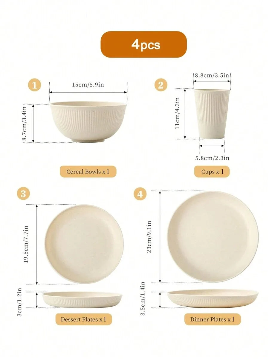 Set complet 16 pièces pour les repas en van
